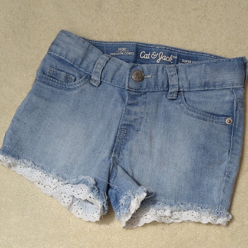 Cat & Jack Women's Blue Denim Shorts